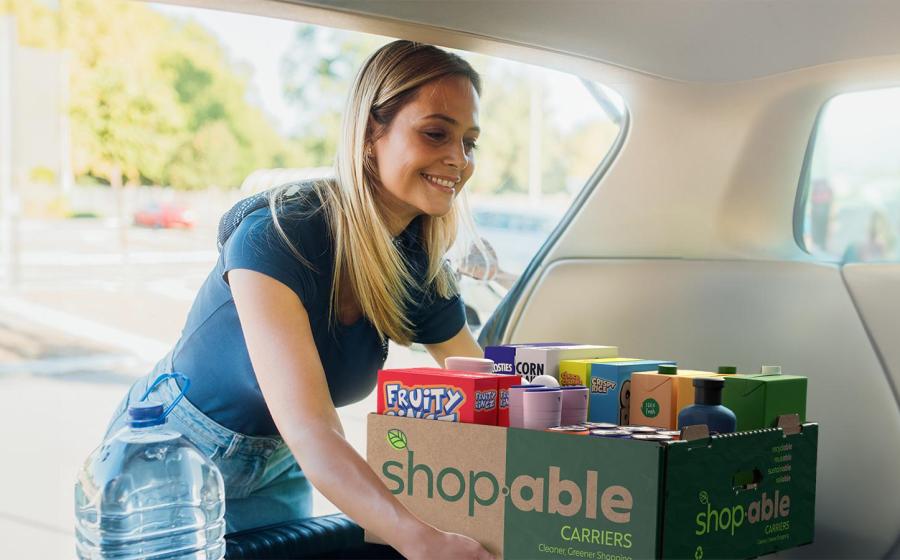 Shop.able Carriers Offer Easy-to-Recycle Option for Transporting Groceries