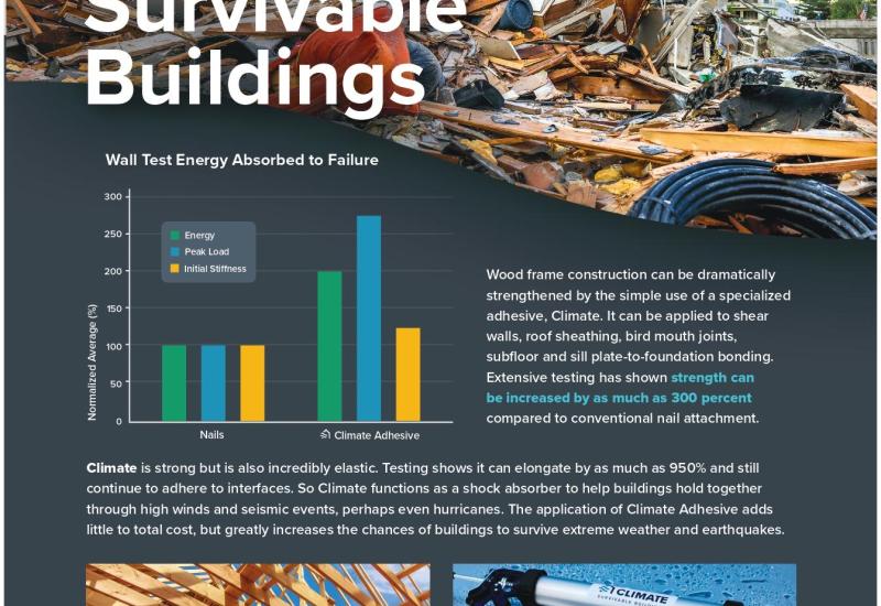 Climate Adhesive Sticks Up for Building Safety Climate Adhesive Sticks Up for Building Safety